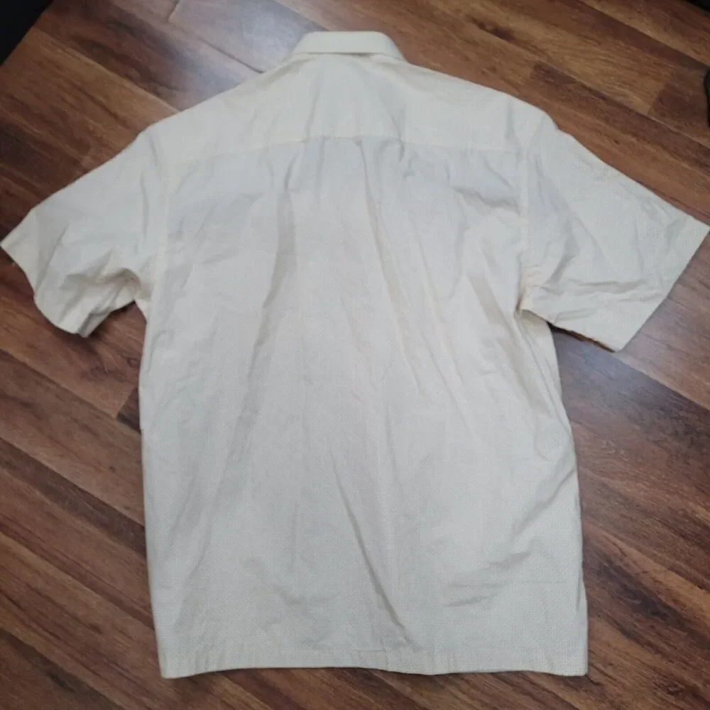 The Aviator Large Short Sleeve‎ Shirt Men's Casual Dress Diamond Pattern - Picture 6 of 8